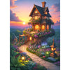 Tangmosaic Puzzles For Adults 1000 Pieces, Jigsaw Puzzles Challenging Night Game, Fairytale House Puzzles Interlock Perfectly No