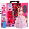 Ucanaan Girl Doll And Closet Set With Doll Clothes And Accessories Items Including Fashion Dolls, Dressand Many Other Accessories (Refer Picture Shows),Best Gitfs For Girls Christmas Birthday