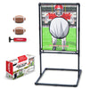 GoSports Red Zone Challenge Football Toss Game for Kids - Football tossing Target with 2 Inflatable Footballs