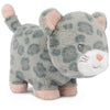 GUND Plush Leopard Sensory Toy for Babies, Gray/Pink, 7" Chime Stuffed Animal, Model 6066628