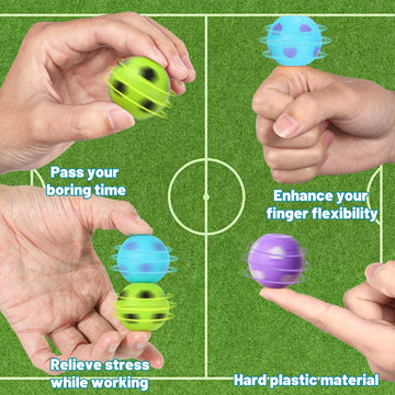 Scione 36 Pack Soccer Party Favors For Kids 4-8 8-12 Soccer Balls Fidget Spinner Goodie Bag Easter Basket Stuffers Treasure Box Toys For Classroom Prizes Return Gifts For Kids Birthday Party Favors