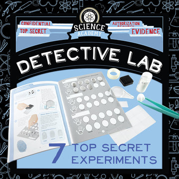 Mindware Science Academy Detective Lab - Science Kits For Kids Age 8-12 - Kids Detective Kit Complete With 7 Forensics And Crime-Scene Investigations - Ages 8 And Up