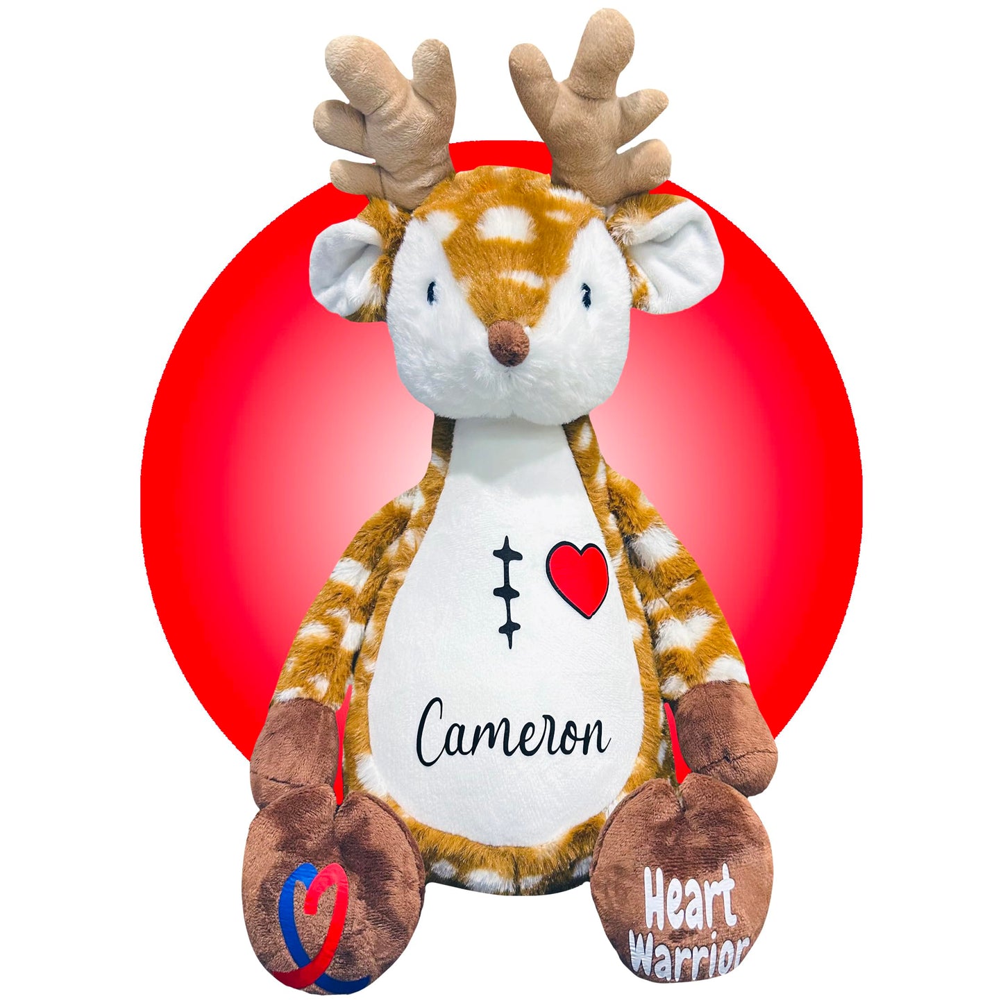 Heart Surgery Recovery Gifts - Personalized 18'' Scar Buddy - Open Heart Surgery Gifts - Gifts for kid having surgery - Custom S