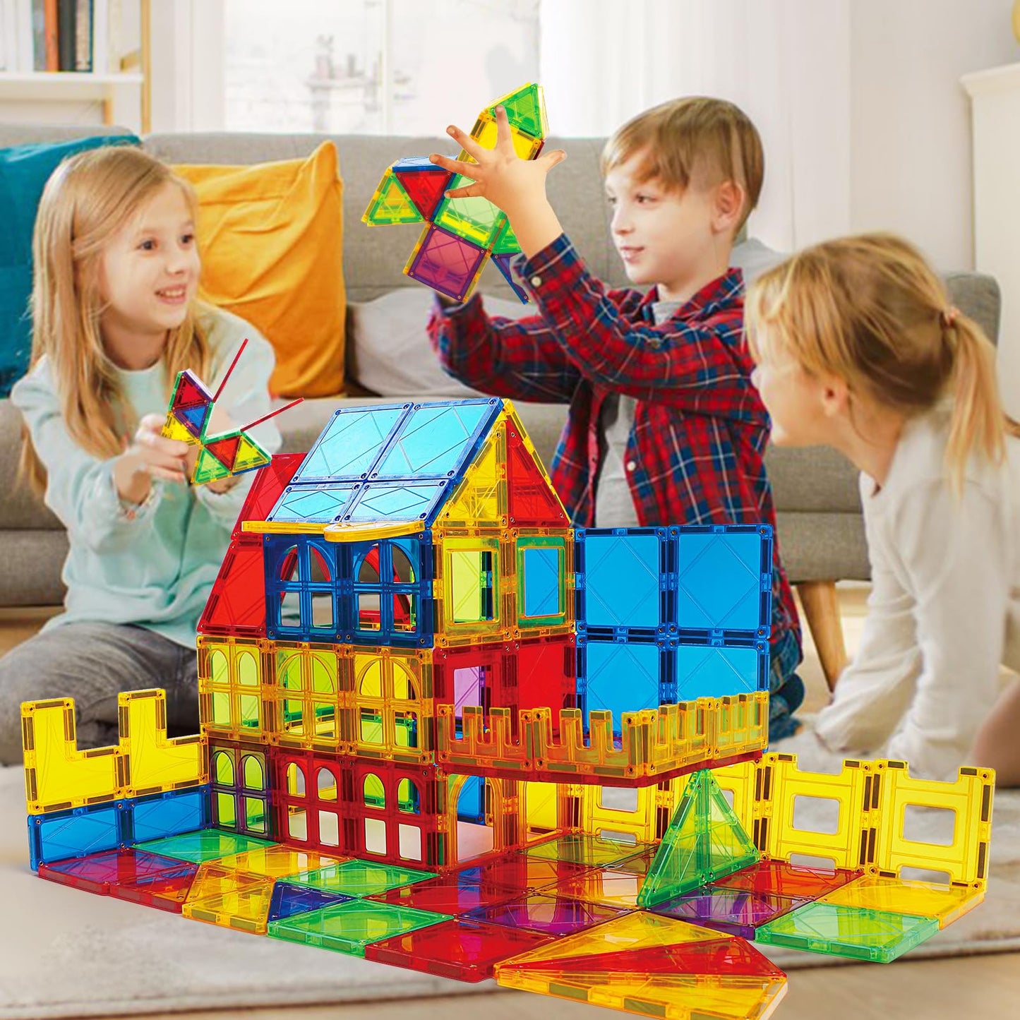 MAGBLOCK Magnetic Blocks - Magnetic Tiles Toys for Toddlers Kids Magnetic Building Blocks Preschool Magnet Set Magnetic Stem Toy