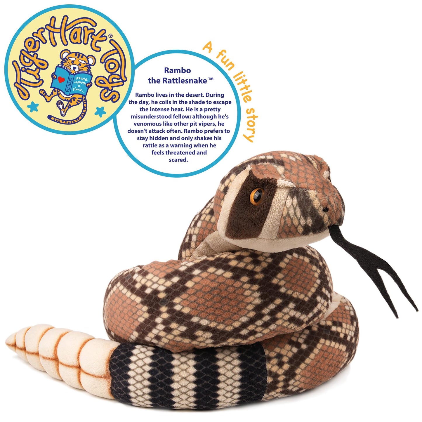 Tigerhart Rambo The Rattlesnake - 55 Inch Stuffed Animal Plush