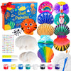 Eleanore s Diary Kids Sea Shell Painting Kit, Glow in The Darkness Painting Crafts for Boys Girls, Creative Art Activities Toys