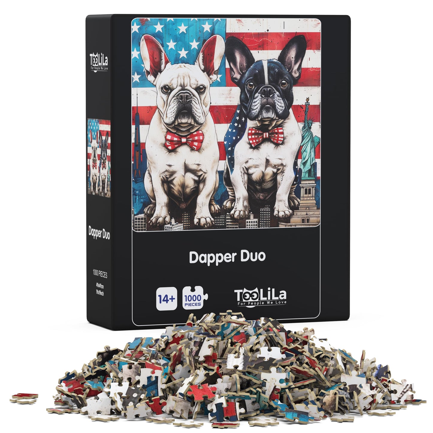 1000 Piece Art Puzzle For Adults, Dapper Duo, 20X28 Inches, Jigsaw Puzzles 1000 Pieces, High-Resolution 300 Dpi, Includes Origin