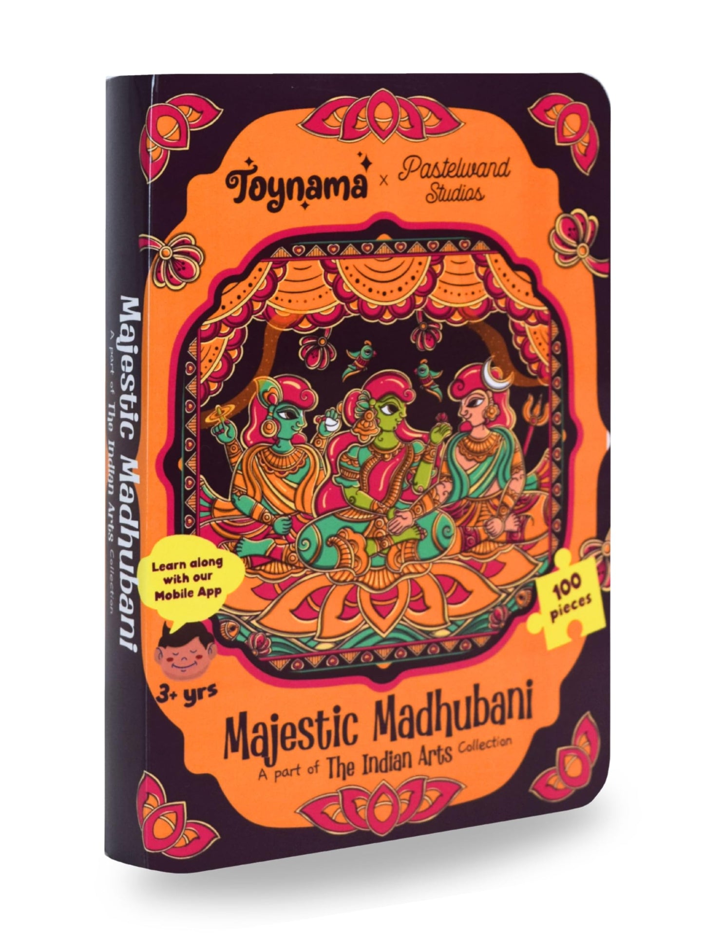 Toynama Educational Toys For Kids Madhubani 100 Pcs Jigsaw Puzzles Ages 3+ | Cultural Interactive Learning With App