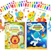 FEREDO KIDS Water Coloring Books - Mess-Free Art Supplies for Toddlers, Ages 3-6, Planet & Animal Themes, Ideal Easter & Birthday Gifts