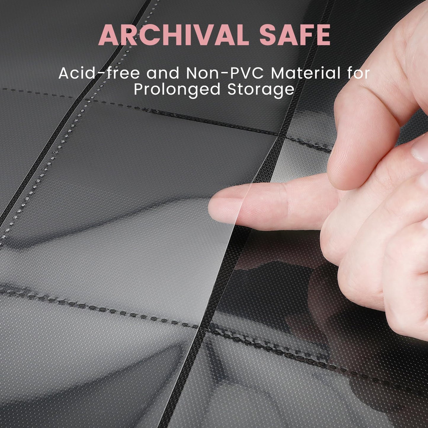 9 Pocket Card Binder enhanced Ringless Trading Card Binder 360 Side Loading Pocket PU Card Collection Binder Sturdy Collectible Card Albums Card Folder for MTG TCG Sports Cards Game Cards-Pink