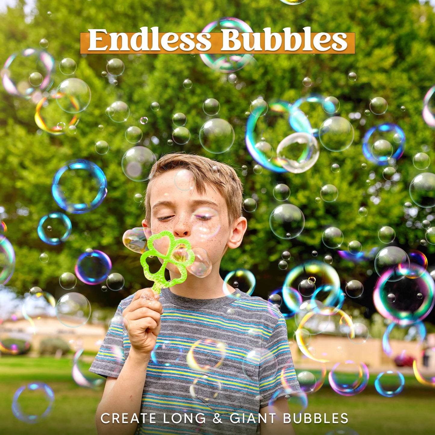 Joyin 29 Pcs Big Bubble Wands Set, Giant Bubble Wand Bulk With Tray For Kids Outside Blowing, Toys For Summer Easter Party Favor Birthday Toddlers