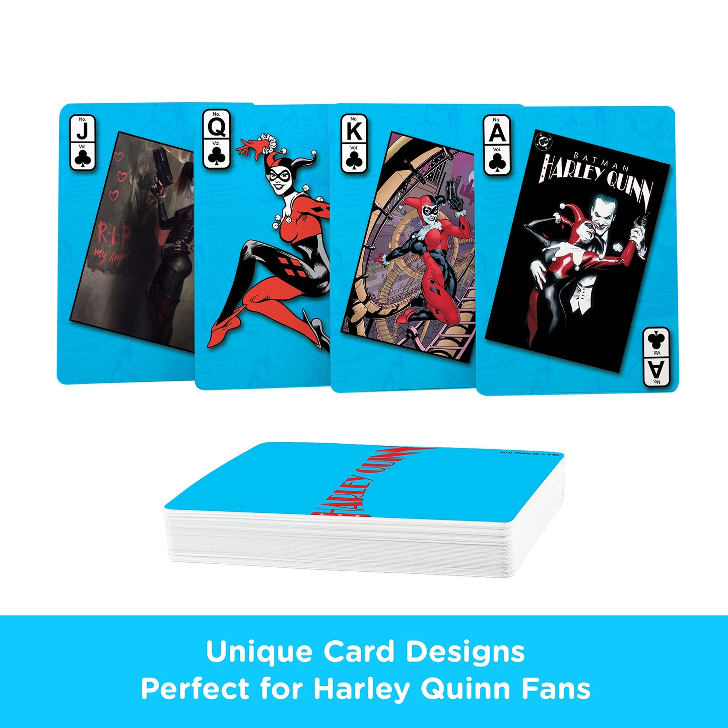 Aquarius Dc Comics Harley Quinn Playing Cards - Harley Quinn Themed Deck Of Cards - Officially Licensed Dc Comics Merchandise & Collectibles