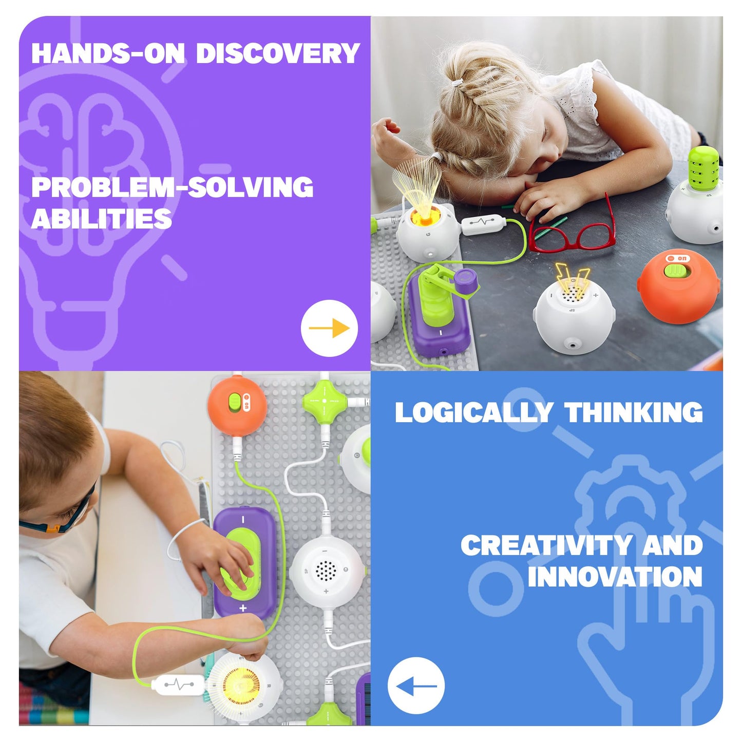 Science Kits For Kids - Stem Kits For Kids, Electronics Exploration Kit, Over 150 Projects, 14 Circuit Parts, Stem Educational T