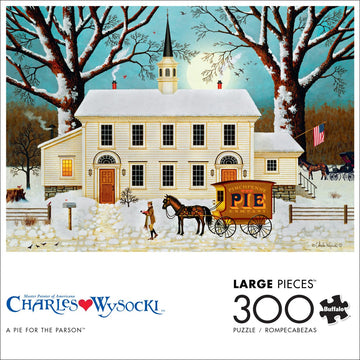 Buffalo Games 300 Piece Jigsaw Puzzle - A Pie for The Parson - Large Multicolor - Model 22611 - Challenging Fun for Adults
