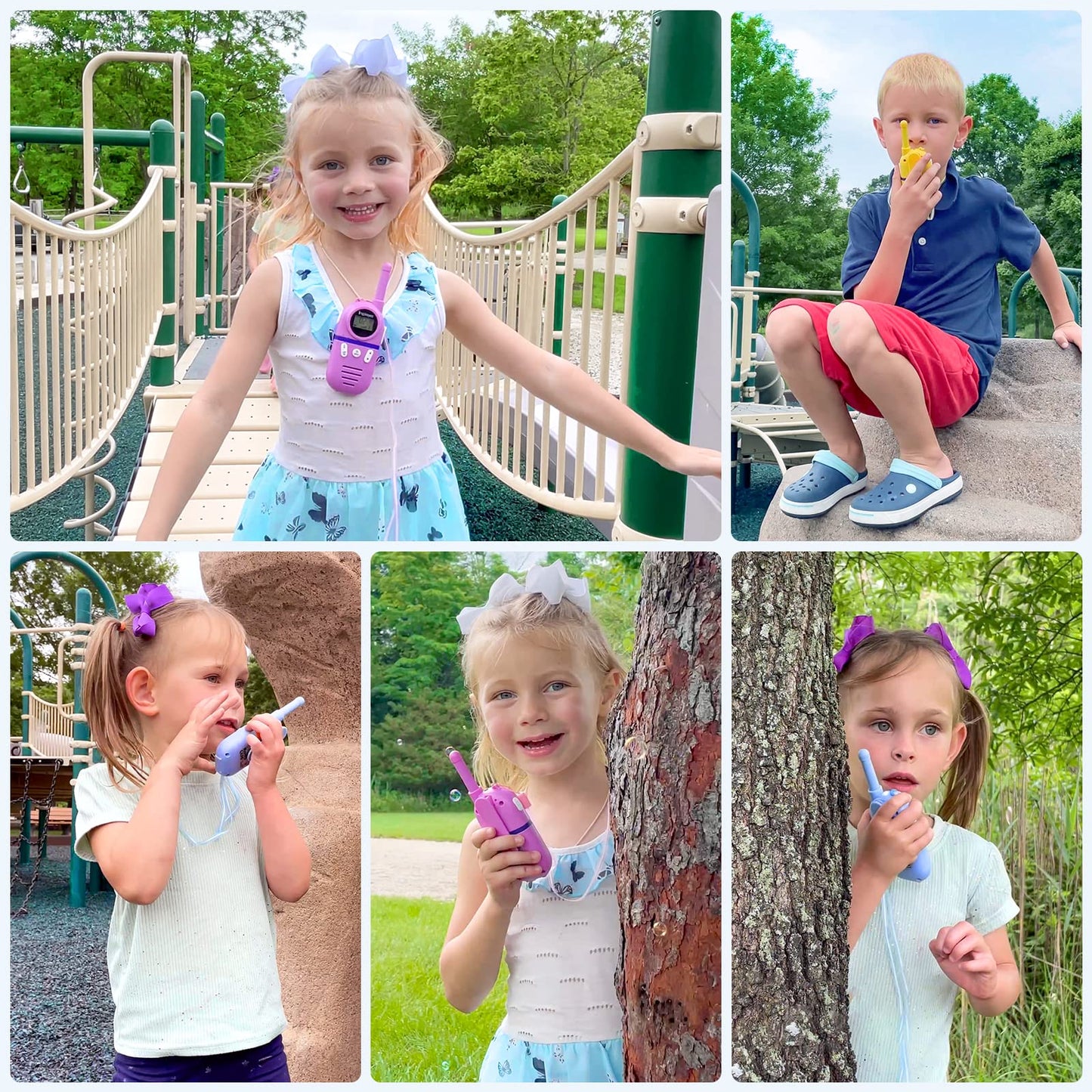 Inspireyes Walkie Talkies For Kids Rechargeable, 48 Hrs Working Time 3 Miles Range 22 Channels 2 Way Radio, Birthday Gifts For B