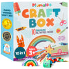Mumaloo Craft Box For Kids - 10 Creative Arts And Crafts For Kids Ages 4-8, Fun, No Mess Educational Preschool & Homeschool Art