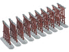 Lionel FasTrack 10-Piece Elevated O Gauge Model Train Trestle Set