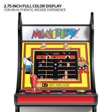My Arcade My Arcade Mappy Micro Player: Fully Playable, 6.75 Inch Collectible, Color Display, Speaker, Volume Buttons, Headphone