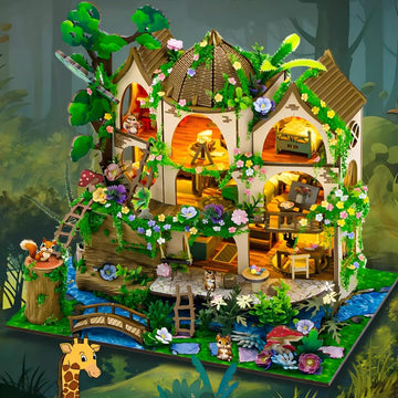 Yswood World Diy Miniature House Kit, Tiny House Kit With Furniture & Led, Diy Wooden Dollhouse Miniature Kit For Adults Teen, W