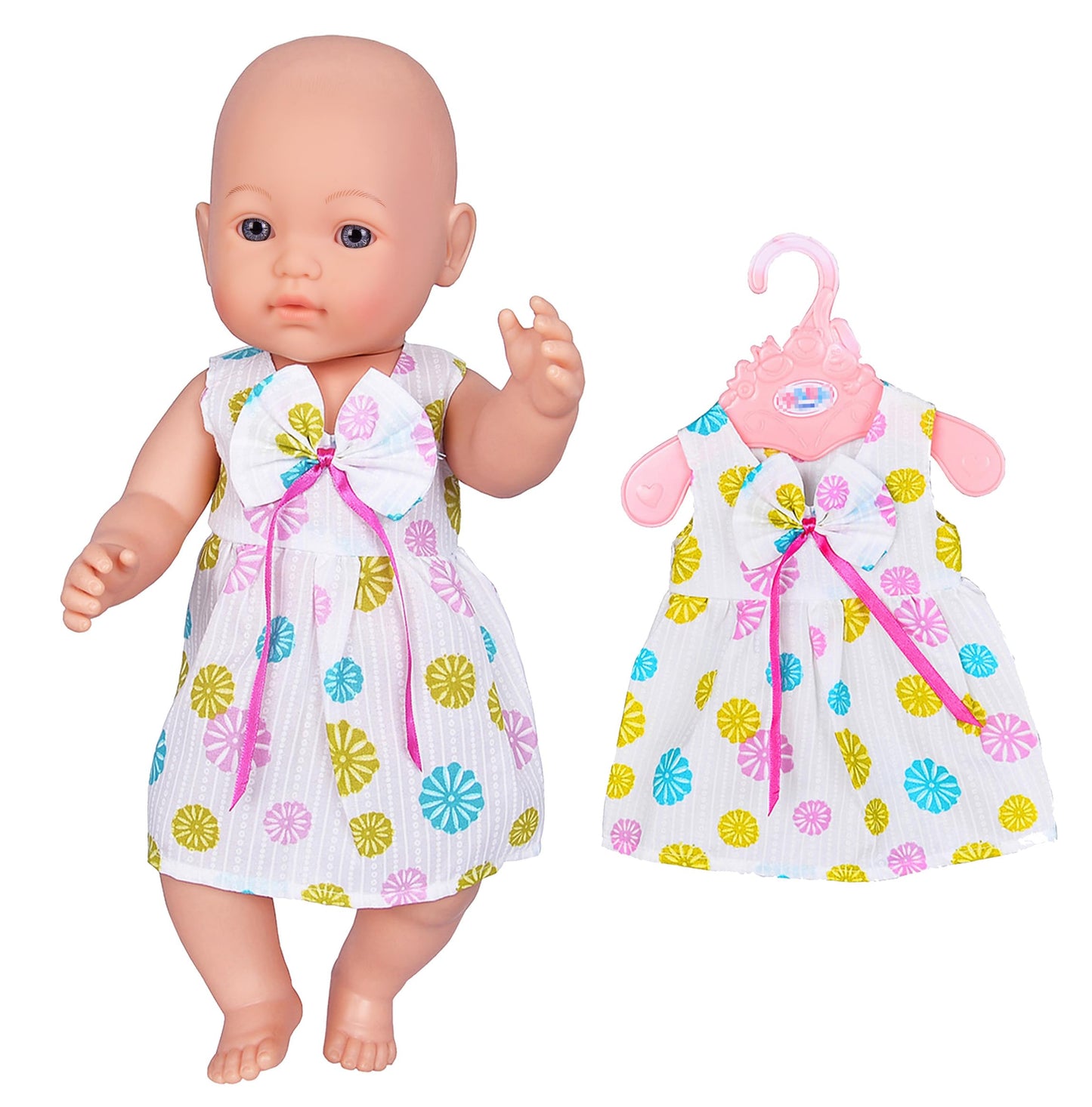 Ebuddy 6 Sets Doll Clothes Outfits For 43Cm New Born Baby Dolls, 15Inch Baby Dolls, American 18 Inch Girl Doll