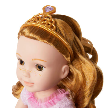 American Girl WellieWishers 14.5-inch Doll Ready to Be Royal Accessories with Bag, Hand Mirror, and Tiara, For Ages 4+