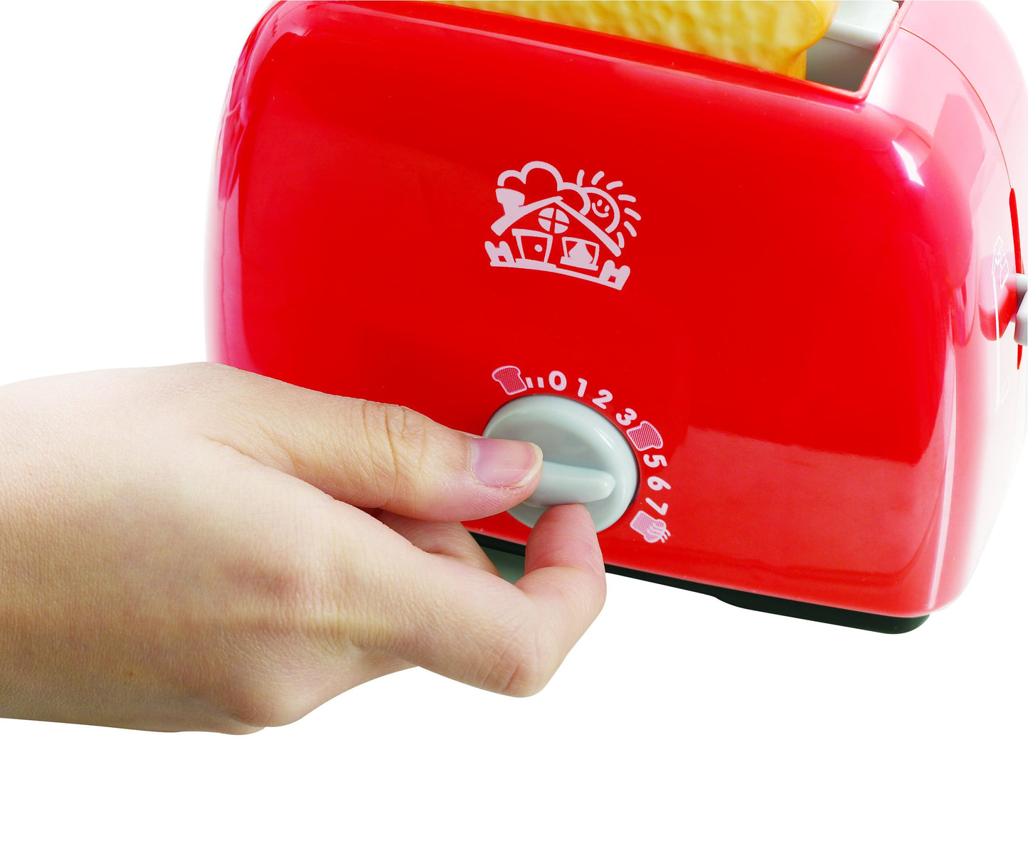 PlayGo Lightweight Play Kitchen Bread Slices Toaster Toy Pretend Play Pop-Up For Kids Age 3 years & Up, Model: 3152