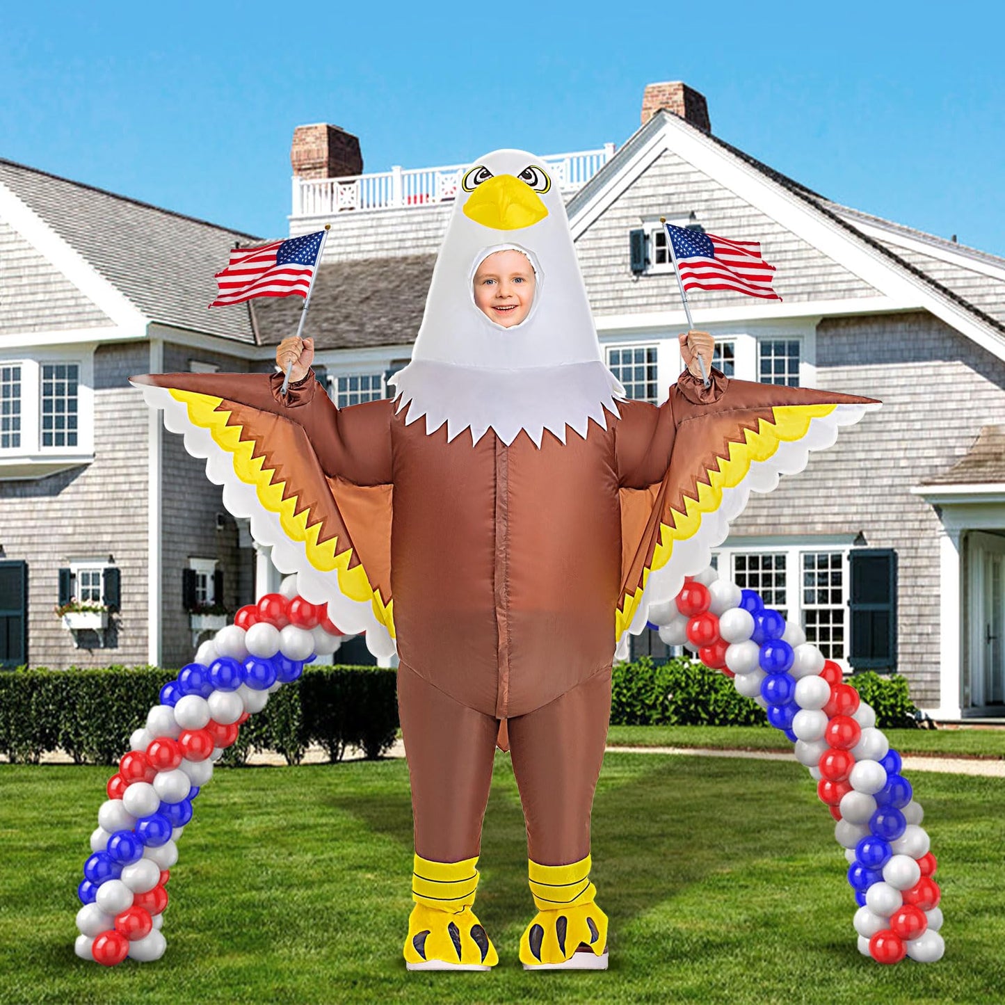 Seeds Of Light Eagle Inflatable Costume,Kids Independence Day Inflatable Costume,Funny Blow Up Costumes For Kids