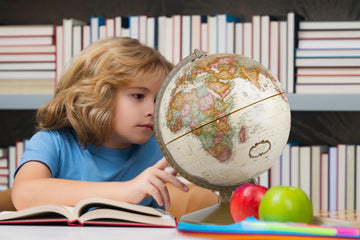 Replogle Globes Franklin World Globe, Antique Ocean, 12-Inch Diameter,Over 4,000 Place Names