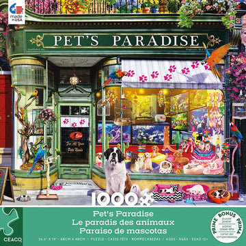 Ceaco - Shop Windows - Pet'S Paradise - 1000 Piece Jigsaw Puzzle
