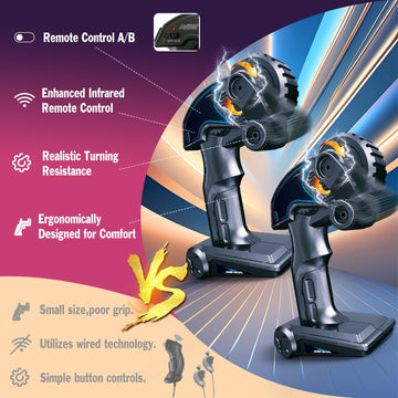 Slot Car Race Track Sets Electric Remote Control Car For Kids Rechargable Electric Racing Game With Hand Controllers Circular Ov