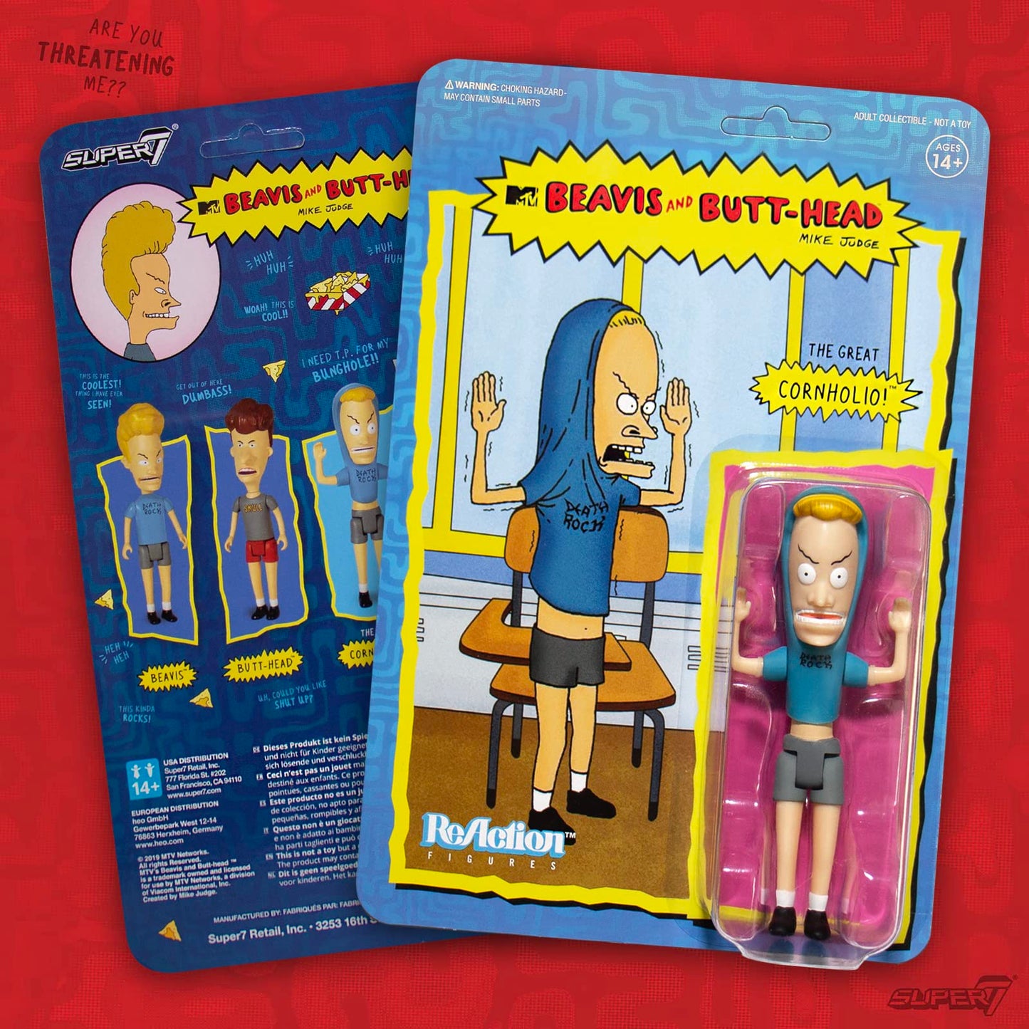 Super7 Beavis And Butt-Head The Great Cornholio - 5' Beavis And Butt-Head Action Figure Classic Tv Collectibles And Retro Toys