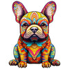 Woodemon Wooden Puzzles For Adults And Kids, French Bulldog (M-180Pcs) Wooden Jigsaw Puzzles, Unique Shaped Animal Wood Puzzles, Wooden Animal Puzzles Christmas Xmas Gifts Family Puzzles Game 11.8*9In