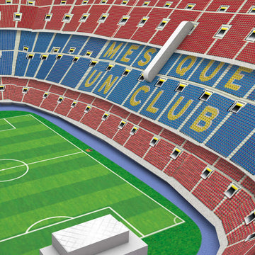 Fcb Estadio De Nanostad, Puzzle 3D Stadium Camp Nou Mini By Fc Barcelona (34010), Multicoloured