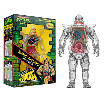 Super7 Teenage Mutant Ninja Turtles Super Cyborg - Krang Android (Clear) Action Figure