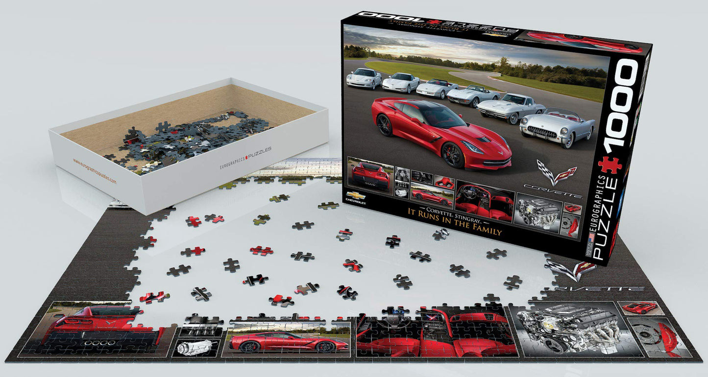 Eurographics 2014 Corvette Singray: It Runs In The Family Jigsaw Puzzle (1000-Piece)