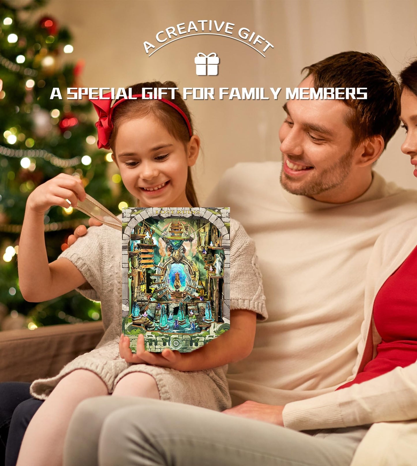 Spilay DIY Book Nook Kit,DIY Dollhouse Booknook Bookshelf Insert Decor Alley,Bookends Model Build kit ,Handmade Crafts Gifts for