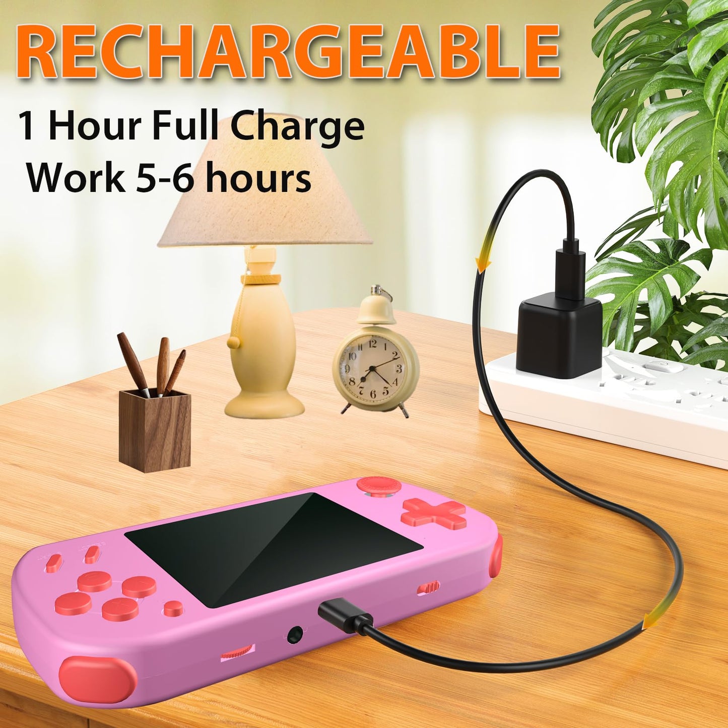 Beico Handheld Games For Kids Adults With Built In 268 Classic Retro Video Games,3.0'' Color Screen Rechargeable Portable Arcade