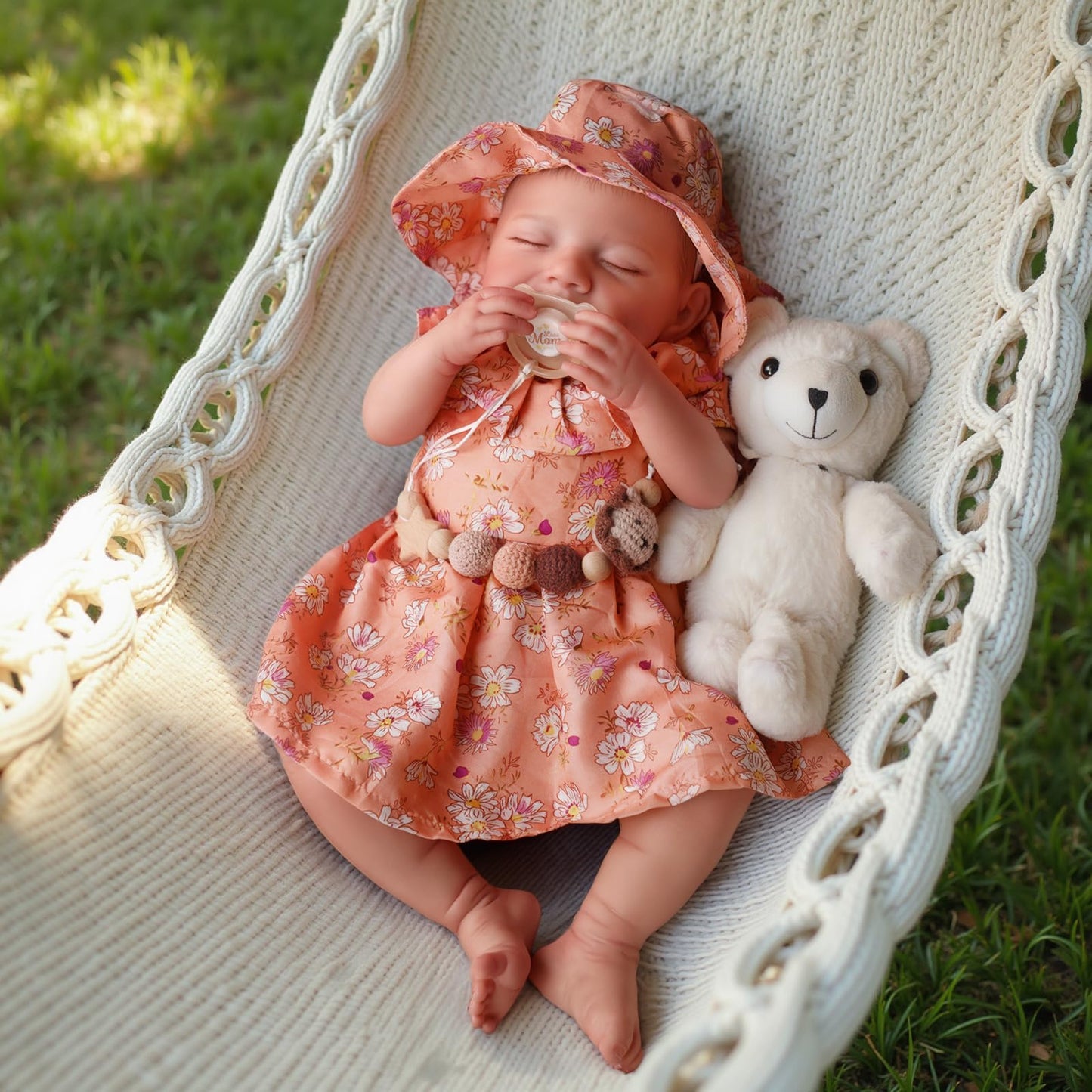 Babeside Lifelike Reborn Baby Dolls - 20-Inch Soft Full Vinyl Body Realistic-Newborn Sleeping Baby Girl Doll With Toy Accessories Gift Set For Kids & Collection