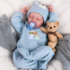Aori 18-Inch Lifelike Reborn Baby Doll - Realistic Soft Vinyl Twin Boy with Feeding Set & Gift Box