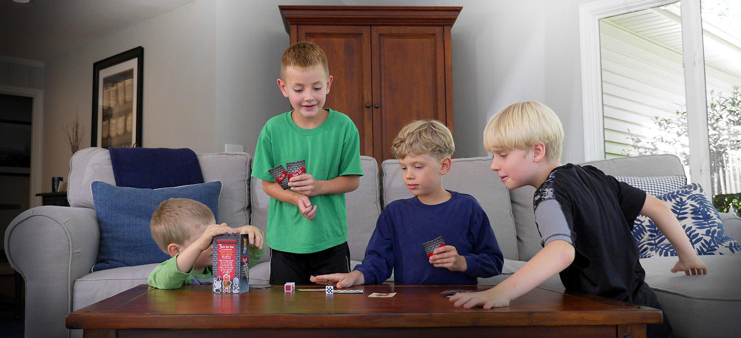 Not It Dice Games for Kids Strategy Game for Family Night Fun Card Game Stocking Stuffer Gift 3+ Players Ages 6+ Castle Land