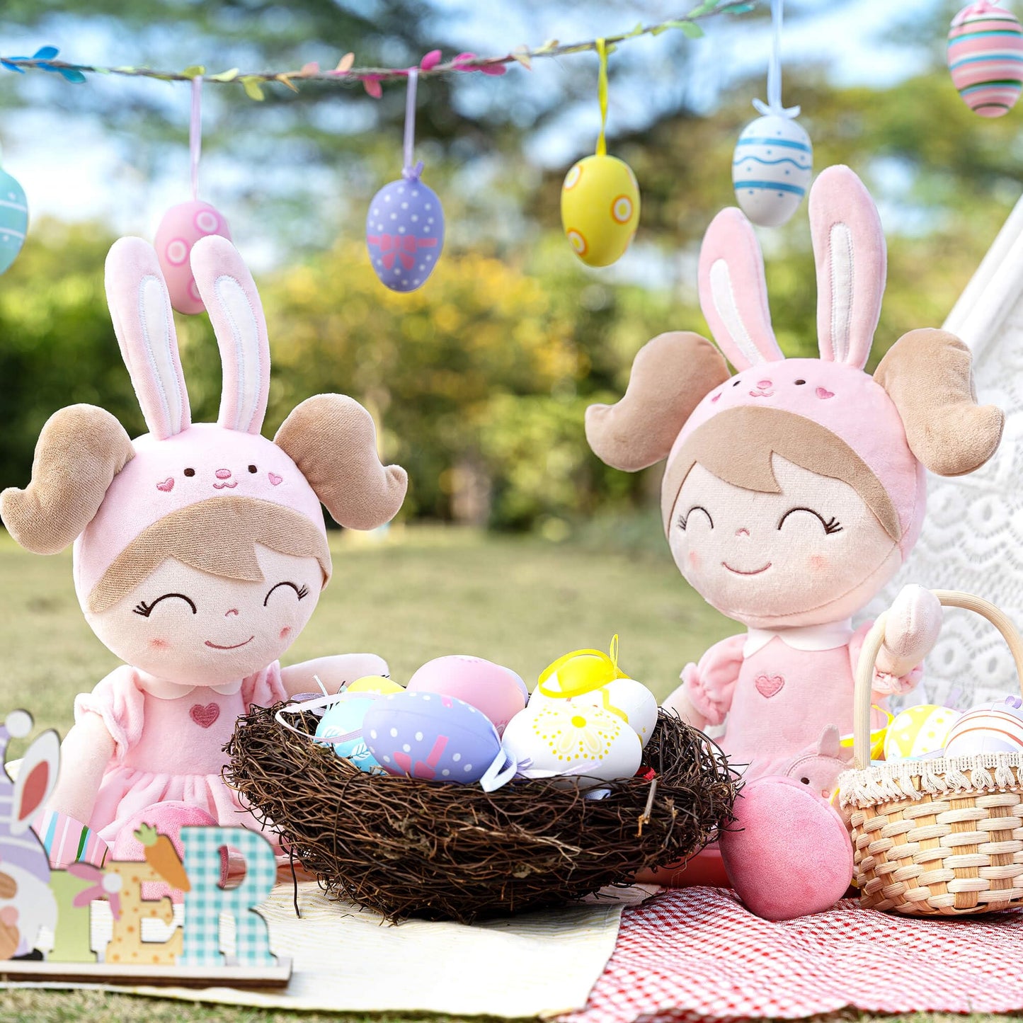 Gloveleya Baby Doll Girl Gifts Soft Plush Bunny Dolls 12' With Gift Box