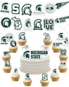 Michigan State Spartans Party Supplies (42 Pieces) Michigan State Graduation, Tailgating And Birthday Party Decorations With Ban