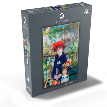 MyPuzzle Two Sisters On The Terrace 1881 by Pierre-Auguste Renoir - enhanced 100 Piece Jigsaw Puzzle for mature-themeds