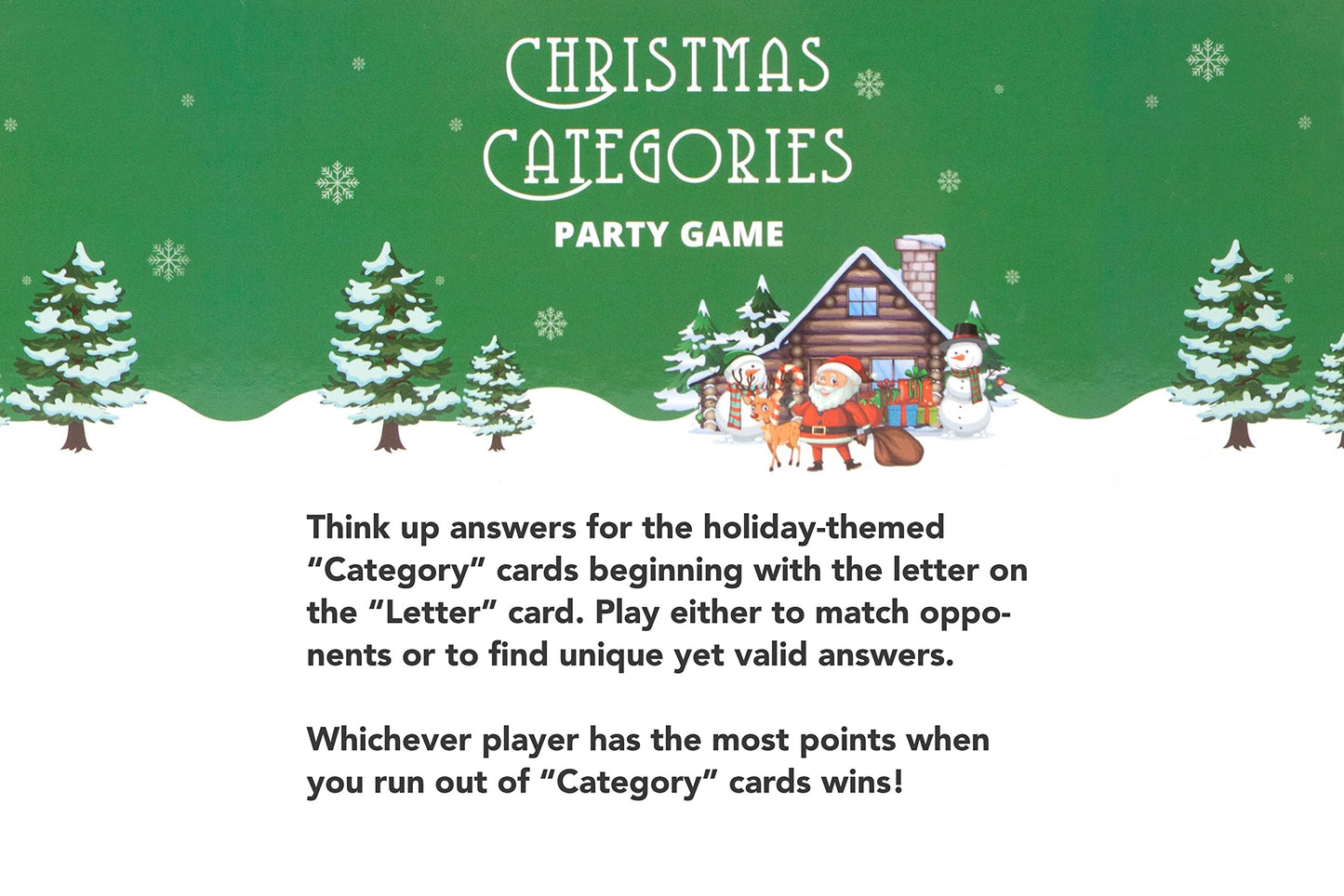 Better Dweller Christmas Categories - The Original Holiday Party Game