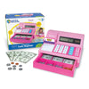 Learning Resources Pretend & Play Calculator Cash Register Pink - 73 Pieces, Ages 3+, Cash Register for Kids, Play Money for Kid