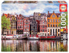 Educa - Dancing Houses, Amsterdam - 1000 Piece Jigsaw Puzzle - Puzzle Glue Included - Completed Image Measures 26.8' X 18.9' - Ages 14+ (18458)