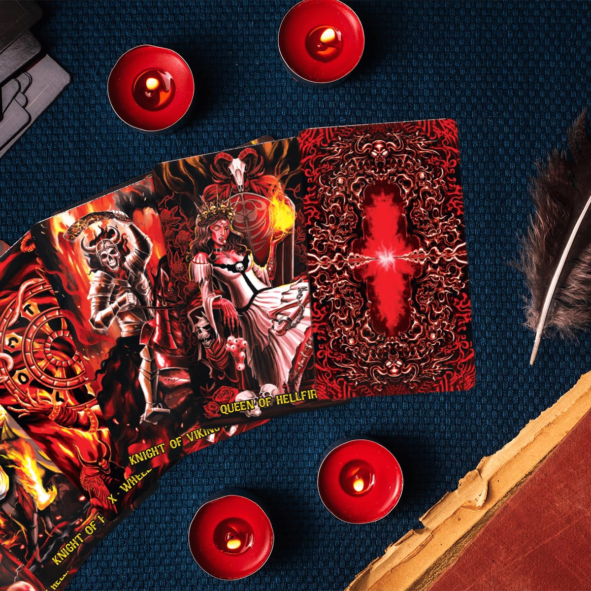 99Fox The Path Of Horror Tarot Card Deck And Guidebook For Beginners Readers Creepy Themes Waterproof Cards Classic Pack Intuiti