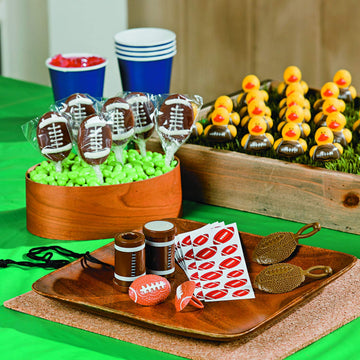 Fun Express Mini Football Rubber Ducks (Set of 24) Rubber Duckies-Tabletop Decor Accents, Party Favors, Novelty Gifts