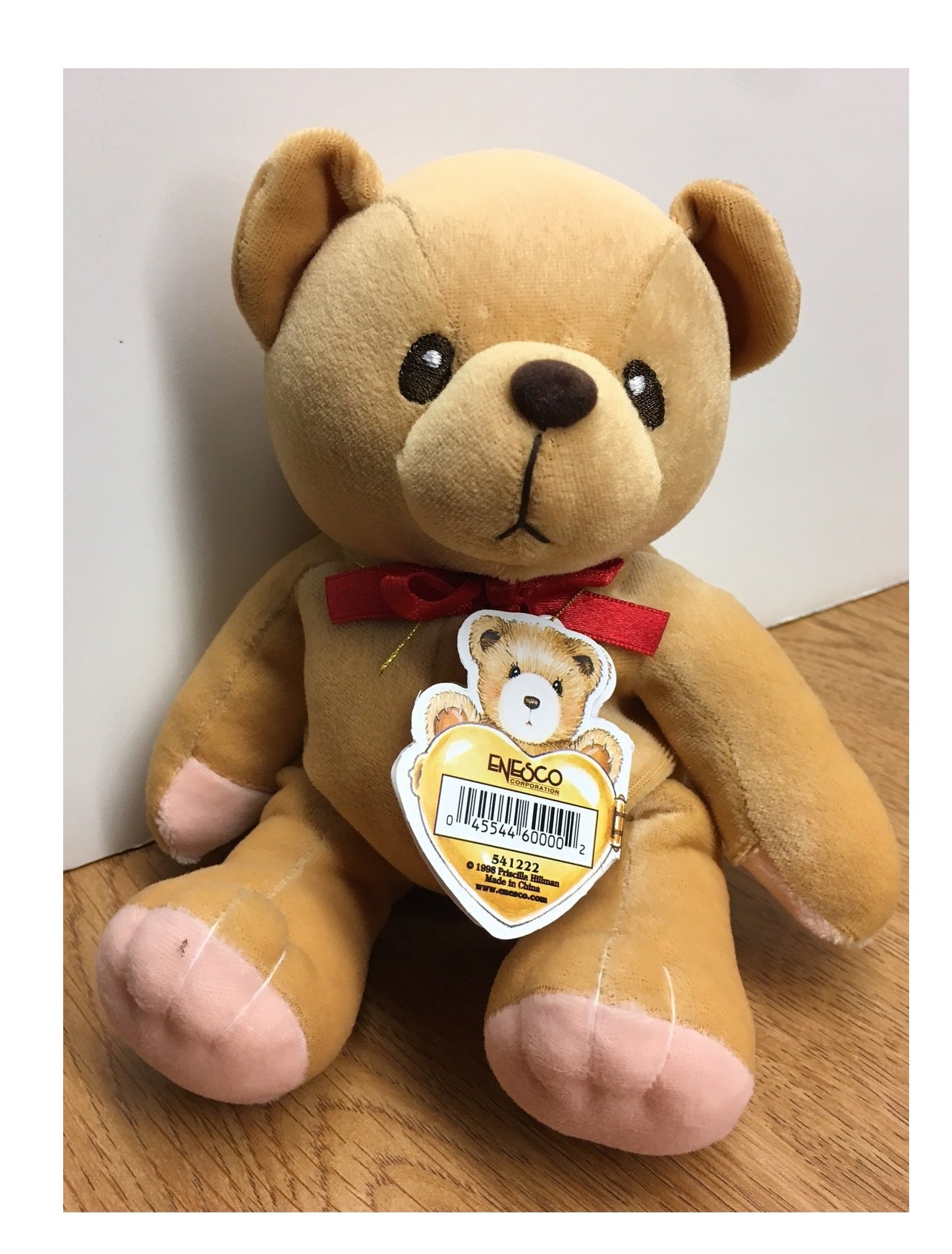 Cherished Teddies Plush Bean Bag 'The Teddie With The Heart Of Gold #541222