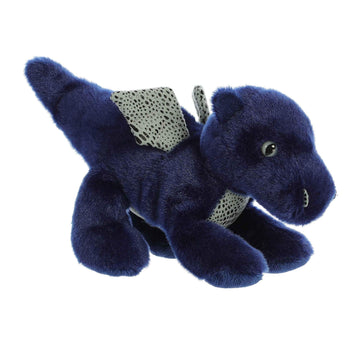 Aurora® Mini Flopsie™ Sapphire Dragon™ Stuffed Animal - Blue, 8 Inches, Polyester, Small, Model 31786